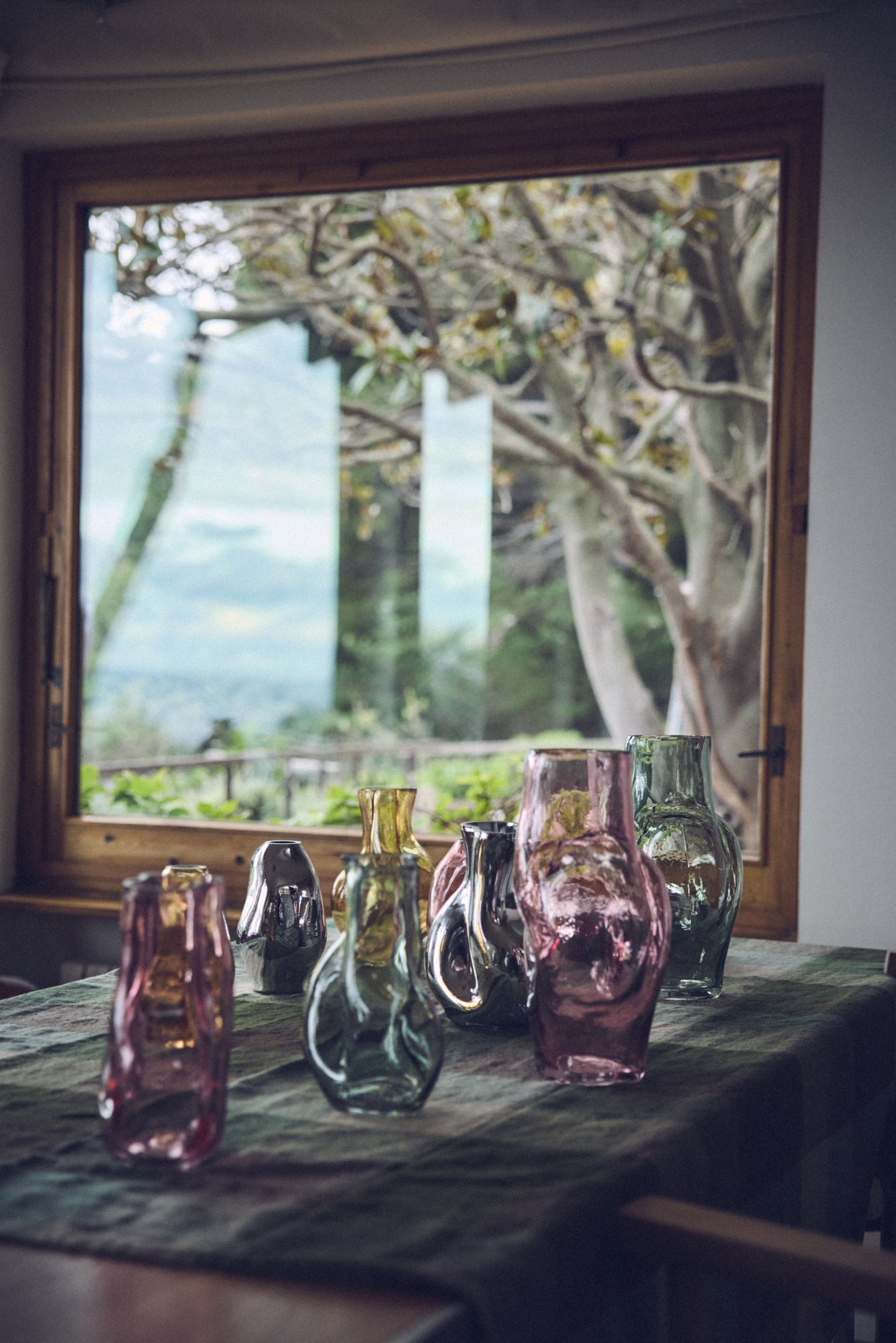 Vaso in vetro - Verde Oliva