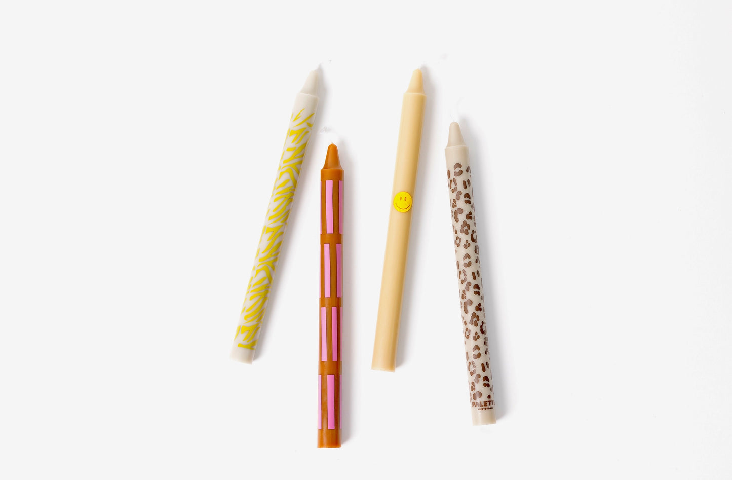 Candele stampa design - set da 4 (Urban Jungle)