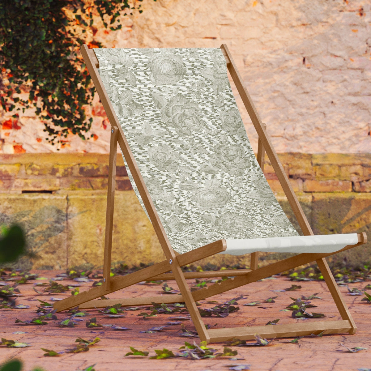 Sdraio in Legno con Stampa Fiore