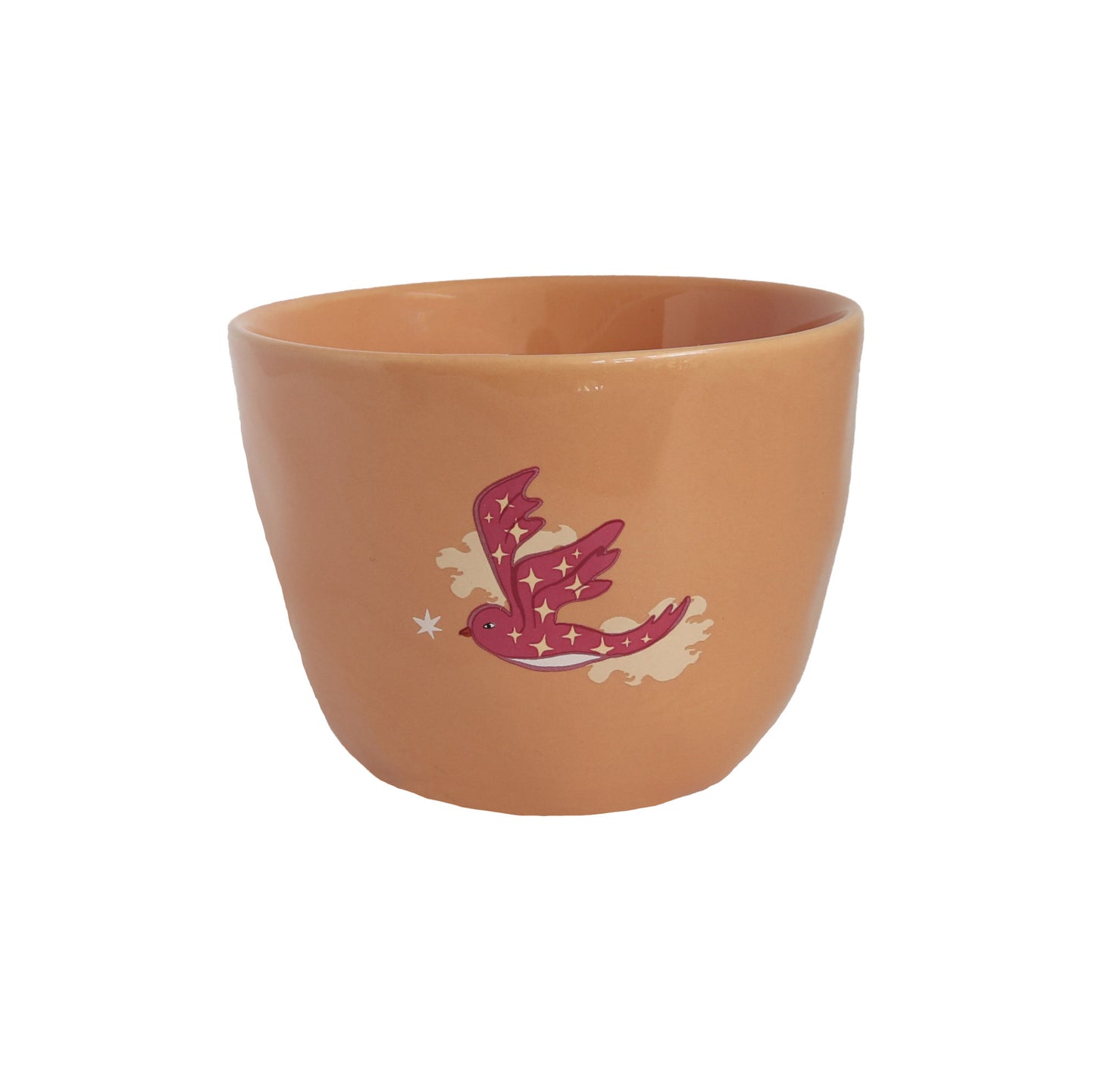 TAZZA - Large Peach Cup Bird