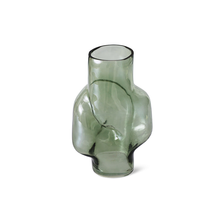 Vaso in vetro - Verde Oliva