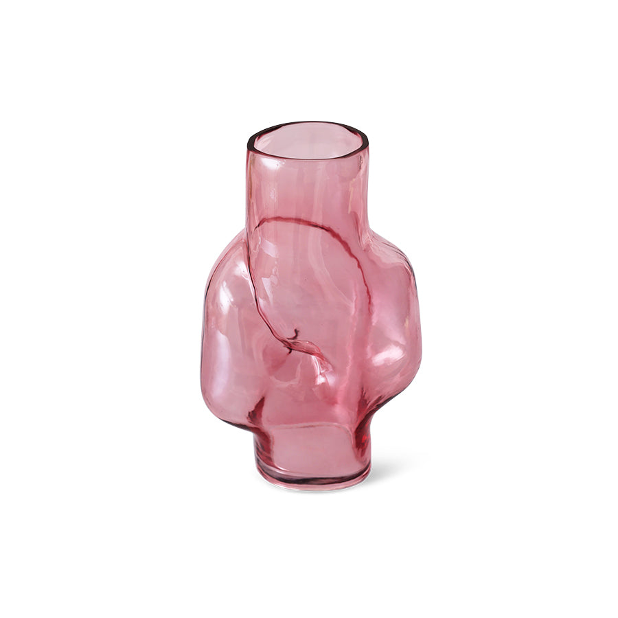 Vaso in vetro - Rosa