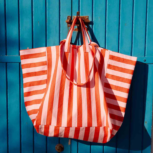 Borsa a Righe - Pomodoro e Rosa Candy