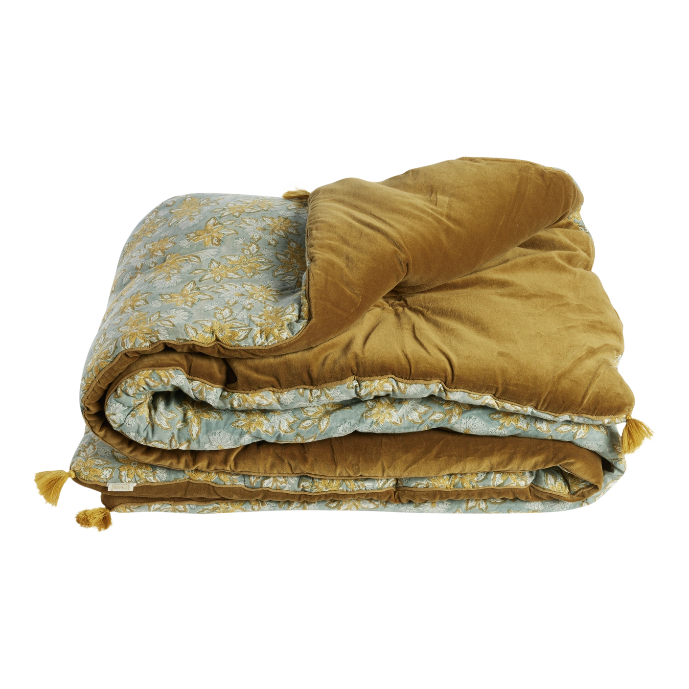 Coperta trapuntata - velluto e cotone