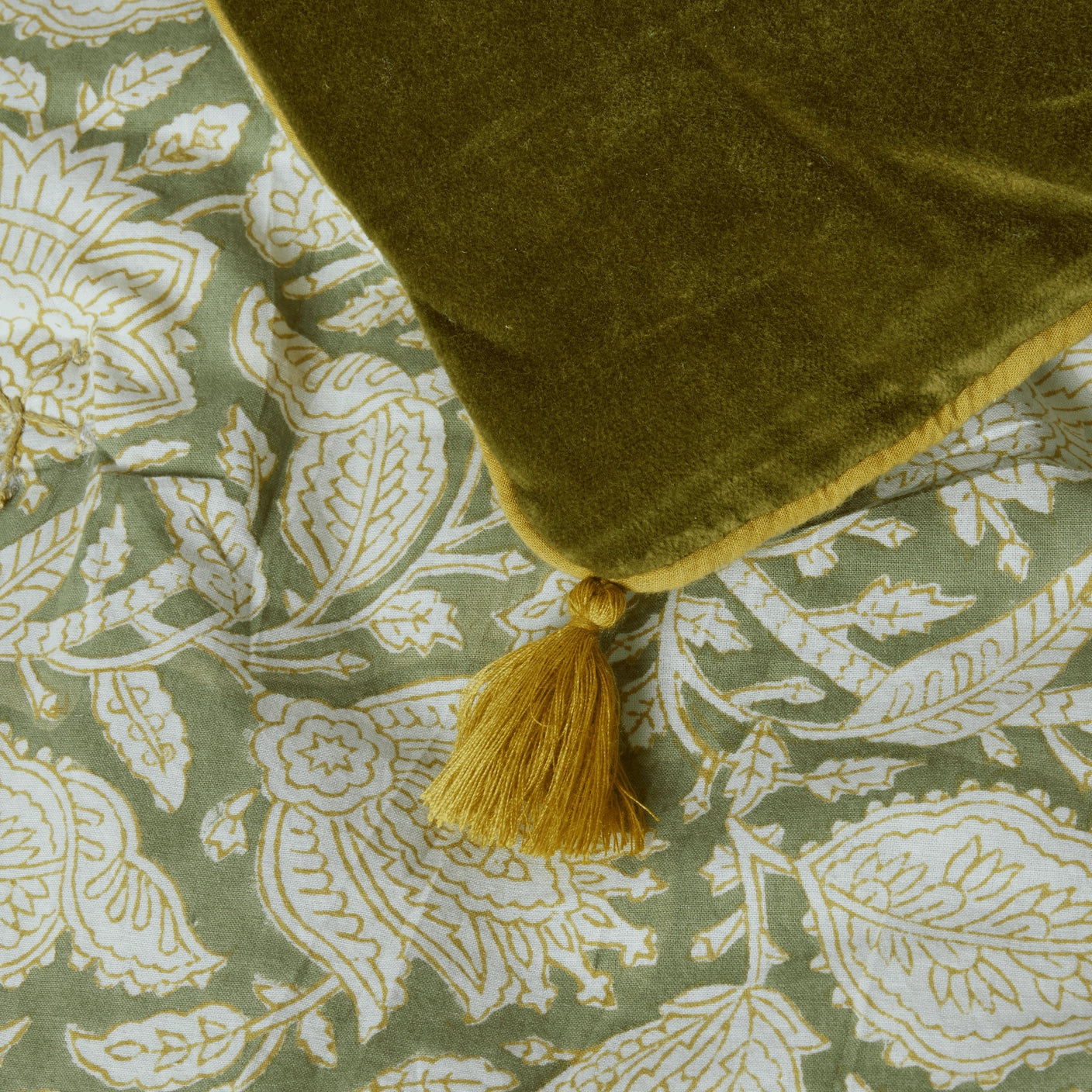 Coperta trapuntata - velluto e cotone