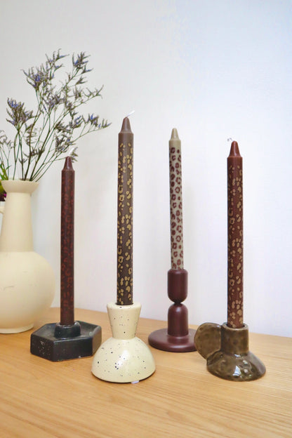 Candele stampa design - set da 4 (Wild Romance)