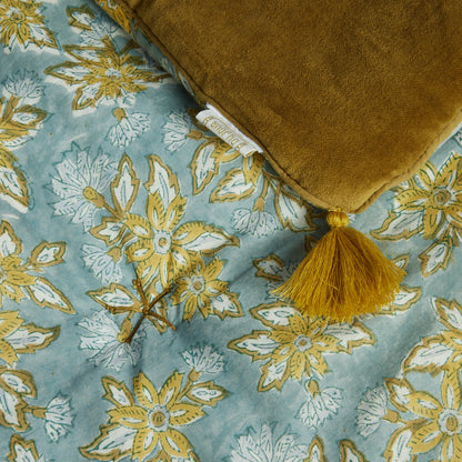 Coperta trapuntata - velluto e cotone