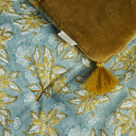 Coperta trapuntata - velluto e cotone