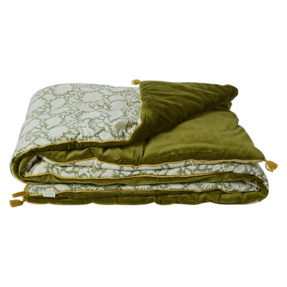 Coperta trapuntata - velluto e cotone