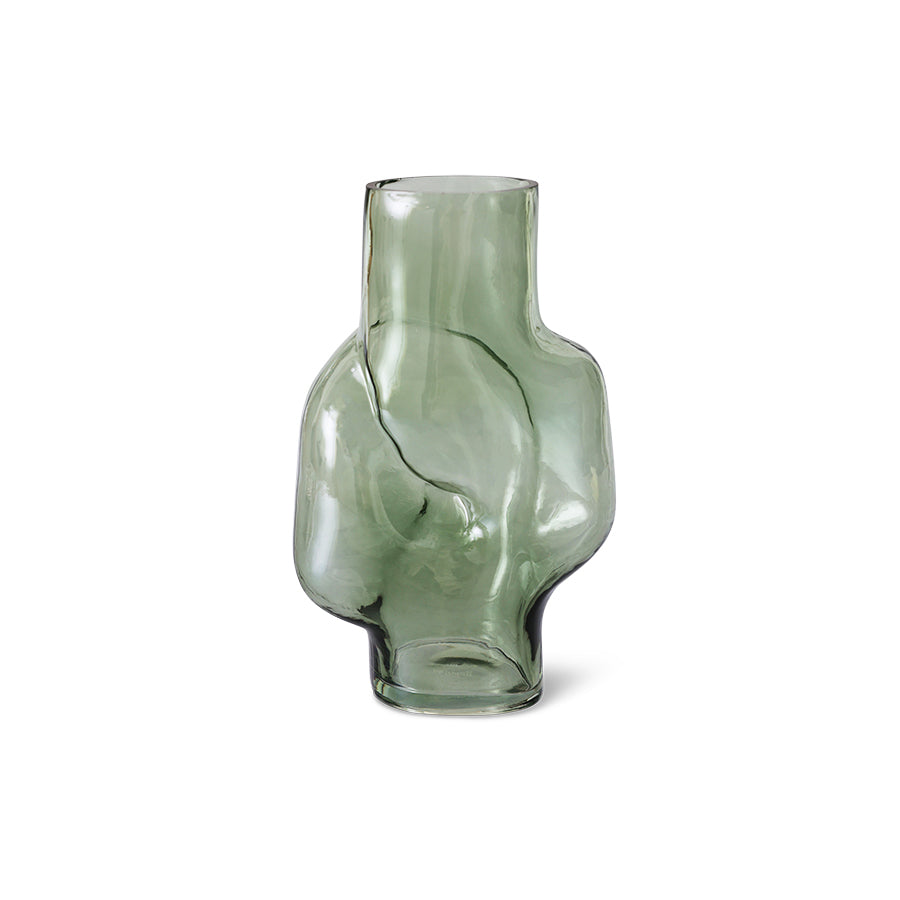 Vaso in vetro - Verde Oliva